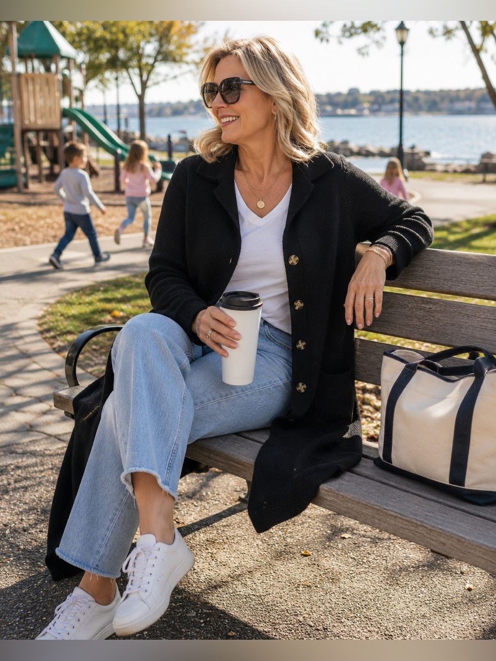 ⭐️🖤 Torrid Black Knit Coatigan 1X | Coastal Grandma Chic Cardigan